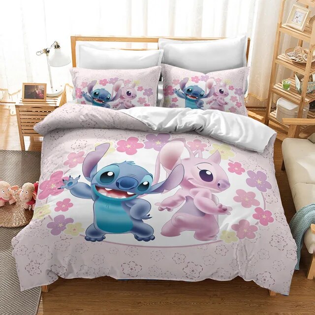 Disney Stitch & Angel 'King’ Size 3 Piece shops Quilt Set-NEW