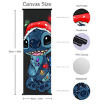 Stitch Merry Christmas Wall Art