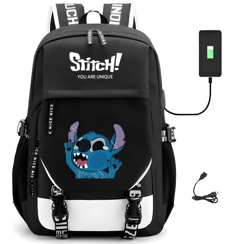 Black Stitch Backpack