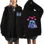 Cute Stitch Zip Up Hoodie