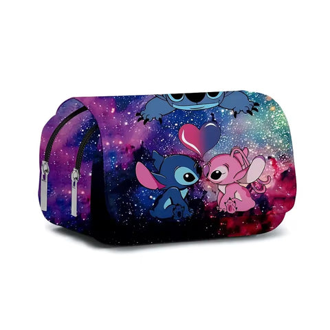 Disney Stitch And Angel Pencil Case