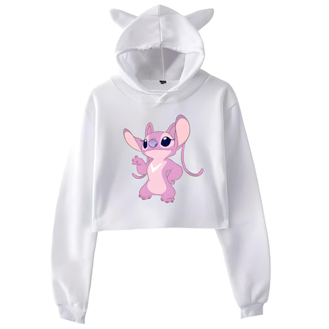 Girls Stitch Hoodie With Ears