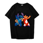 Lilo And Stitch Print T-Shirt