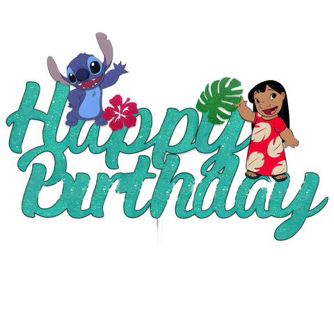 Lilo And Stitch Hawaiian Adventure Cake Topper