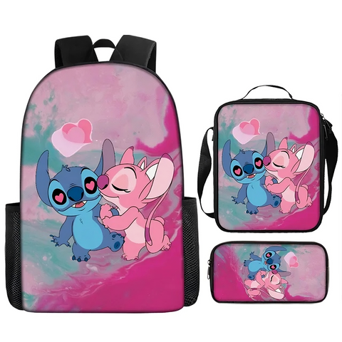 Stitch And Angel Backpack For School