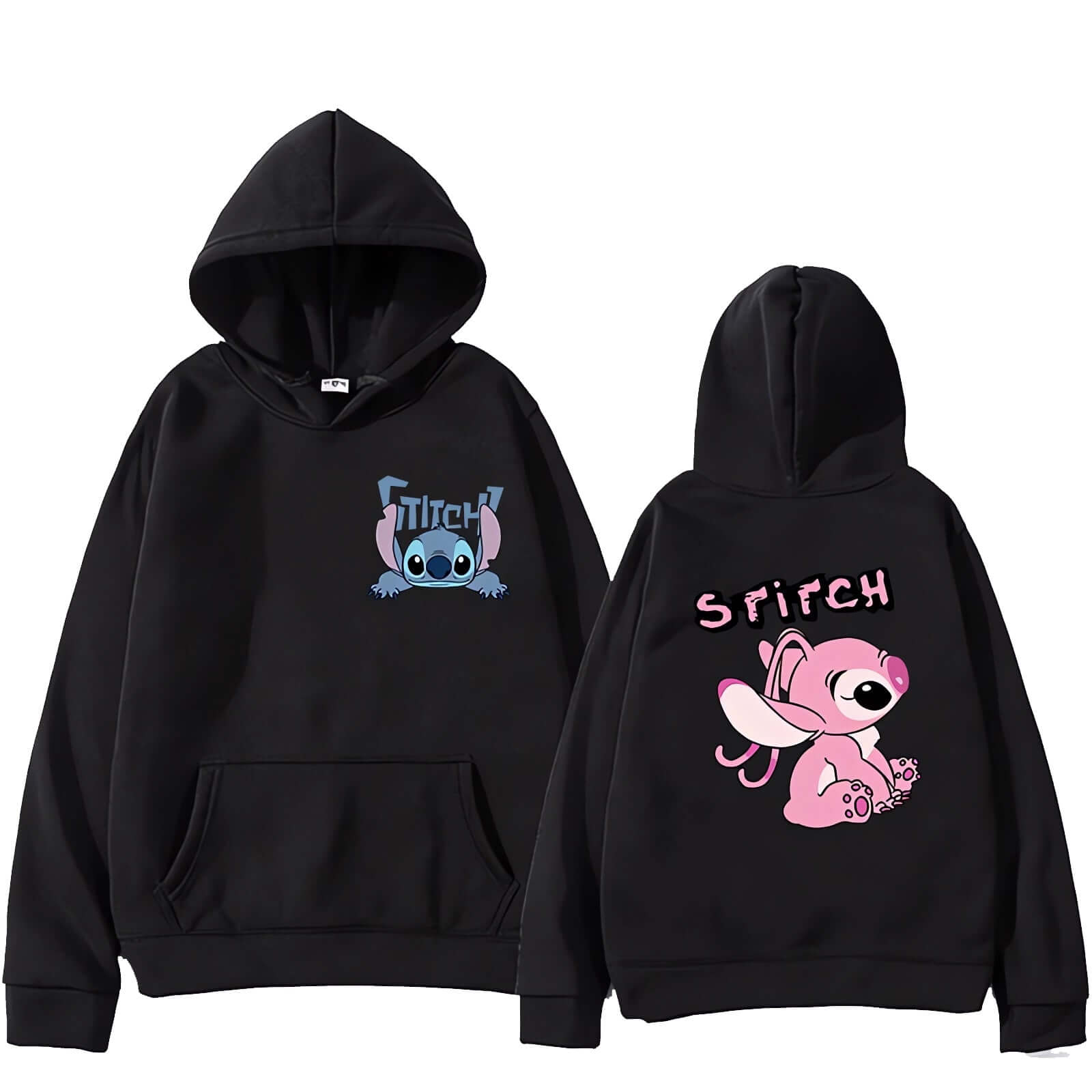 Stitch And Angel Sweatshirt | Stitch Merch