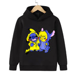 Stitch And Pikachu Hoodie