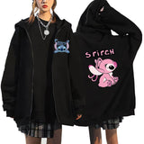 Stitch Angel Zip Up Hoodie