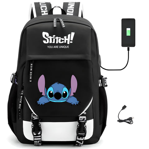 Stitch Backpack With USB