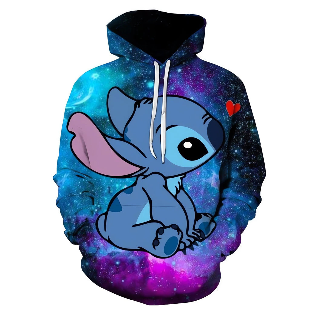 Stitch Surf Crop Top Hoodie