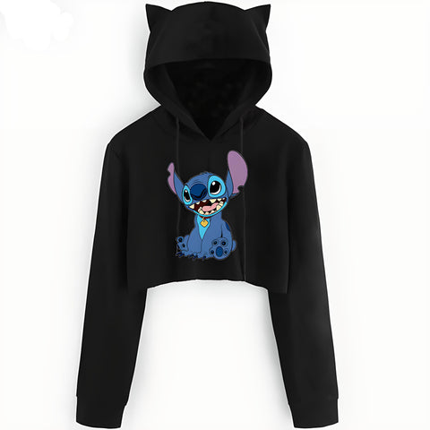 Stitch Hoodie With Ears Adults