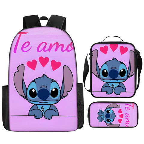 Stitch Te Amo Backpack Set