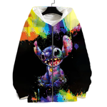 Stitch Alien Zip-Up Hoodie