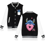 Stitch Donut Baseball Jacket