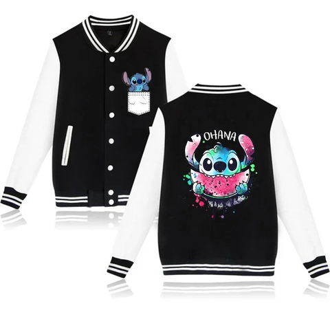 Stitch Eating Baseball Jacket