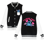 Stitch I Love You Baseball Jacket
