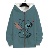 Stitch In Love Zip-Up Hoodie