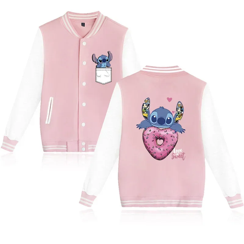 Stitch Love Is Sweet Baseball Jacket