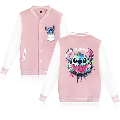 Stitch Ohana Baseball Jacket