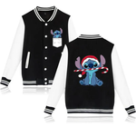 Stitch Sitting Baseball Jacket