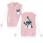 Stitch Snowman Baseball Jacket