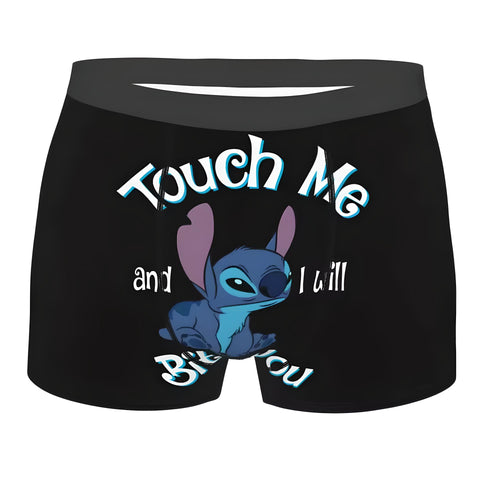 Stitch Touch Me And I Will Bite You Boxer