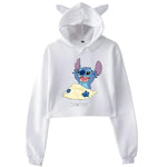 White Lilo And Stitch Hoodie