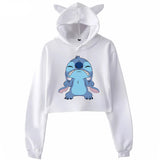 White Stitch Hoodie